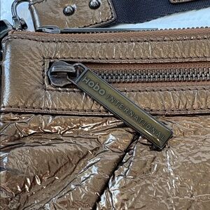 HOBO Metallic Bronze Crossbody Bag
